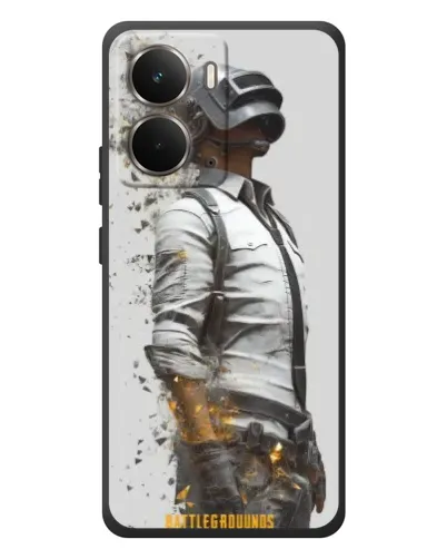 Чехол для RealMe P3 с картинкой «PUBG — боец в пыли»
