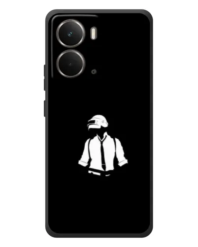 Чехол для RealMe P3 с картинкой «PUBG — белый шлем»