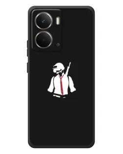 Чохол для RealMe P3 з картинкою «PUBG — силует воїна»
