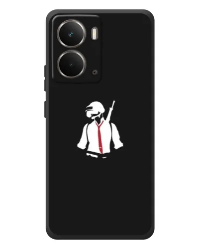 Чехол для RealMe P3 с картинкой «PUBG — силуэт воина»