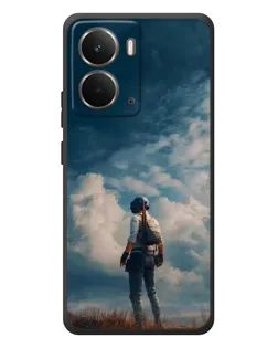 Чохол для RealMe P3 з картинкою «Герой PUBG на скелі»