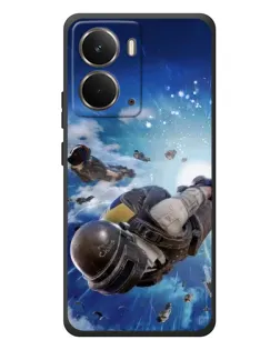 Чохол для RealMe P3 з картинкою «Десант PUBG — стрибок»