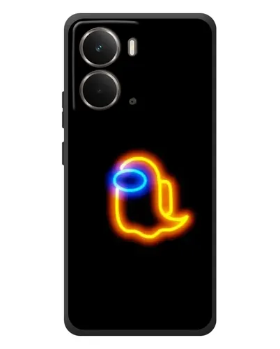 Чехол для RealMe P3 с картинкой «Among Us неоновое сияние»
