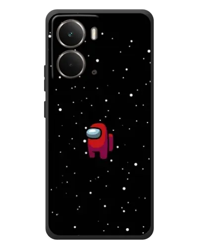 Чехол для RealMe P3 с картинкой «Красный Among Us»