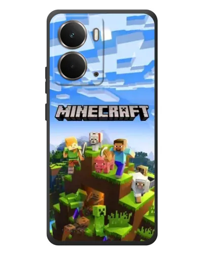 Чехол для RealMe P3 с картинкой «Minecraft классический мир»