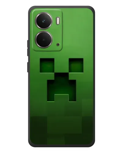 Чехол для RealMe P3 с картинкой «Крипер микро-дизайн»