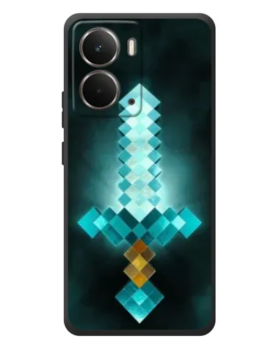 Чехол для RealMe P3 с картинкой «Алмазный меч неон»
