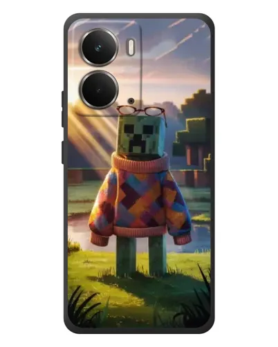 Чехол для RealMe P3 с картинкой «Крипер в свитере»