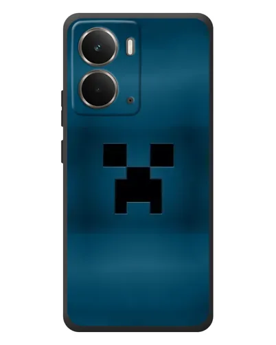 Чехол для RealMe P3 с картинкой «Крипер текстура»