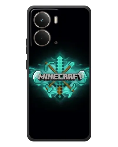 Чехол для RealMe P3 с картинкой «Minecraft Diamond лого»