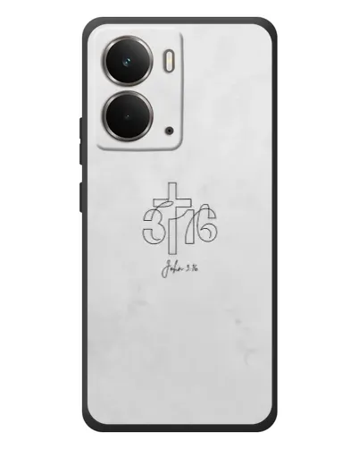 Чохол для RealMe P3 з картинкою «Івана 3:16 Хрест»