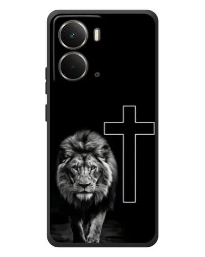 Чохол для RealMe P3 з картинкою «Лев та Хрест»
