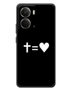 Чохол для RealMe P3 з картинкою «Хрест та Серце»