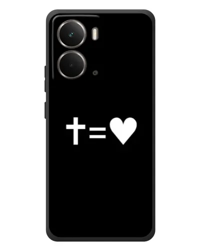 Чохол для RealMe P3 з картинкою «Хрест та Серце»