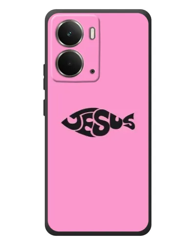 Чохол для RealMe P3 з картинкою «Рожевий символ Jesus»