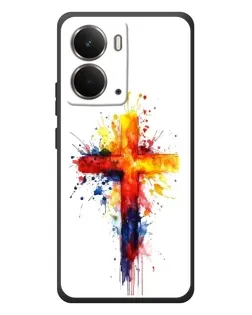 Чохол для RealMe P3 з картинкою «Акварельний хрест»