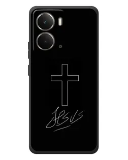 Чохол для RealMe P3 з картинкою «Графічний хрест Jesus»