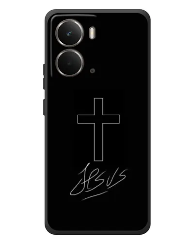 Чехол для RealMe P3 с картинкой «Графический крест Jesus» Чехол для RealMe P3 с картинкой «Графический крест Jesus»