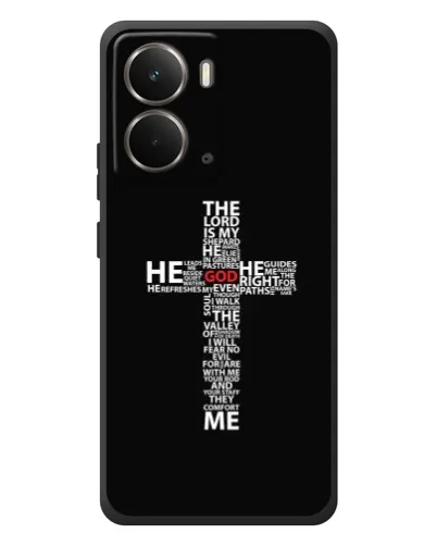 Чехол для RealMe P3 с картинкой «Текстовый крест» Чехол для RealMe P3 с картинкой «Текстовый крест»