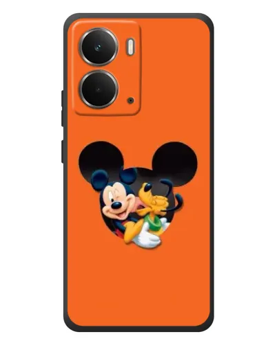 Чехол для RealMe P3 с картинкой «Сердце Микки Минни»