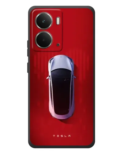 Чехол для RealMe P3 с картинкой «Tesla Top View»