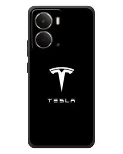 Чохол для RealMe P3 з картинкою «Tesla White Logo»
