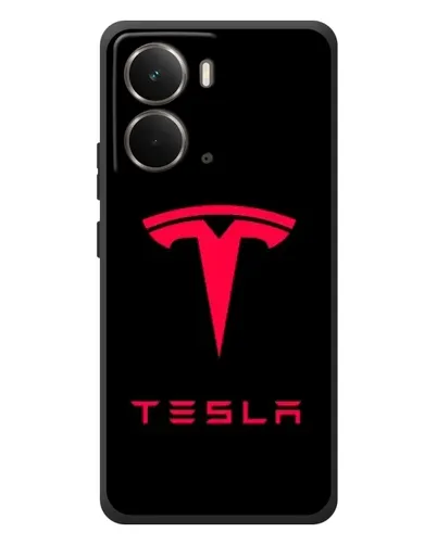 Чехол для RealMe P3 с картинкой «Tesla Red Logo»