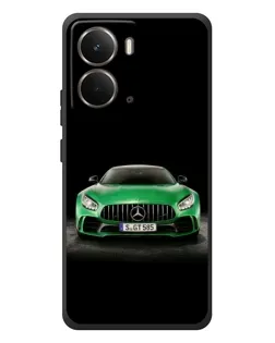 Чохол для RealMe P3 з картинкою «Mercedes — неоновий лого»