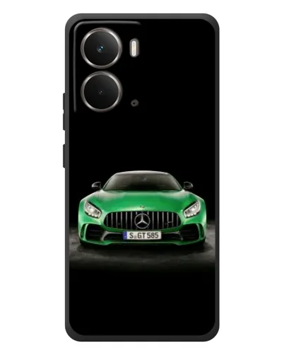 Чохол для RealMe P3 з картинкою «Mercedes — неоновий лого»