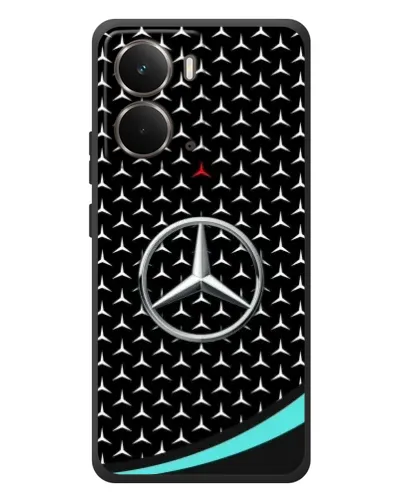 Чохол для RealMe P3 з картинкою «Mercedes — бірюзовий акцент»