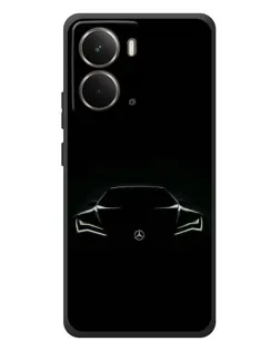 Чохол для RealMe P3 з картинкою «Mercedes — силует авто»