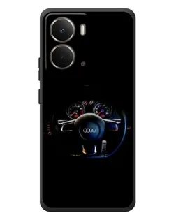 Чехол для RealMe P3 с картинкой «Салон Audi — руль»