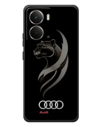 Чохол для RealMe P3 з картинкою «Графіка — пантера та Audi»