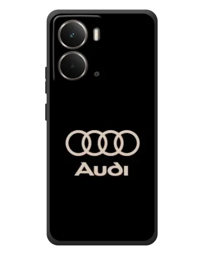 Чохол для RealMe P3 з картинкою «Audi — золотий логотип»