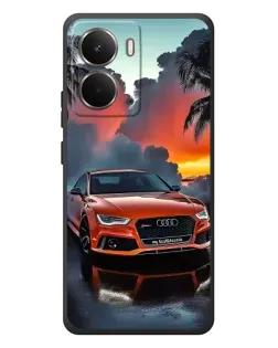 Чохол для RealMe P3 з картинкою «Audi — захід сонця»