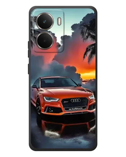 Чохол для RealMe P3 з картинкою «Audi — захід сонця»