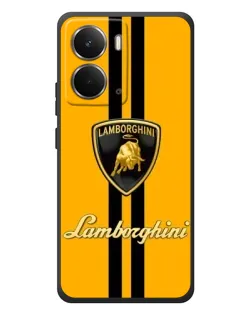 Чехол для RealMe P3 с картинкой «Lamborghini Stripe желтый»