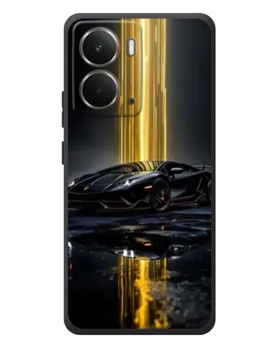 Чехол для RealMe P3 с картинкой «Ночной Lamborghini драйв»