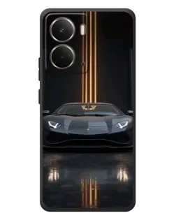 Чохол для RealMe P3 з картинкою «Lamborghini золоті лінії»