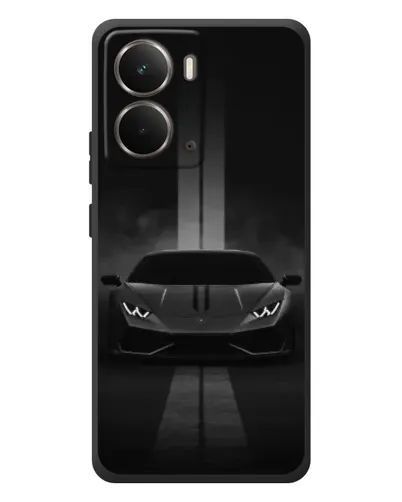 Чехол для RealMe P3 с картинкой «Lamborghini симметрия дорог»