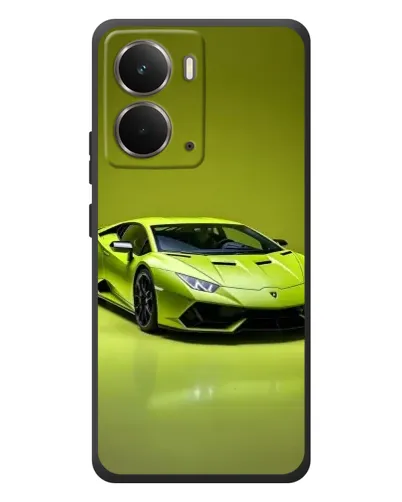 Чехол для RealMe P3 с картинкой «Салатовый Lamborghini Huracan»