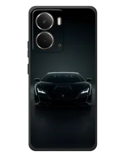 Чохол для RealMe P3 з картинкою «Чорний Lamborghini Aventador»