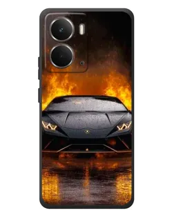 Чохол для RealMe P3 з картинкою «Lamborghini у вогні»