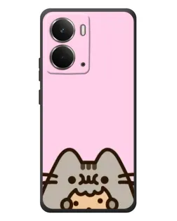 Чехол для RealMe P3 с картинкой «Pusheen и печенье»