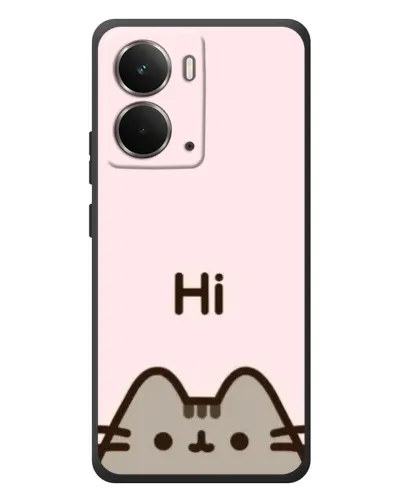 Чехол для RealMe P3 с картинкой «Пушин говорит Hi»