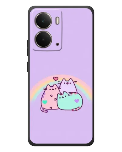 Чехол для RealMe P3 с картинкой «Радужные Пушины»