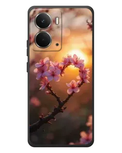 Чехол для RealMe P3 с картинкой «Розовый цвет сердце на фоне заката» Чехол для RealMe P3 с картинкой «Розовый цвет сердце на фоне заката»
