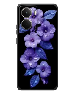 Чехол для RealMe P3 с картинкой «Фиолетовые цветы с росою» Чехол для RealMe P3 с картинкой «Фиолетовые цветы с росою»
