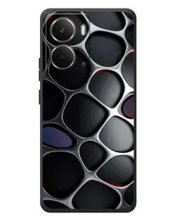 Чохол для RealMe P3 з картинкою «Об'ємна темна решітка»