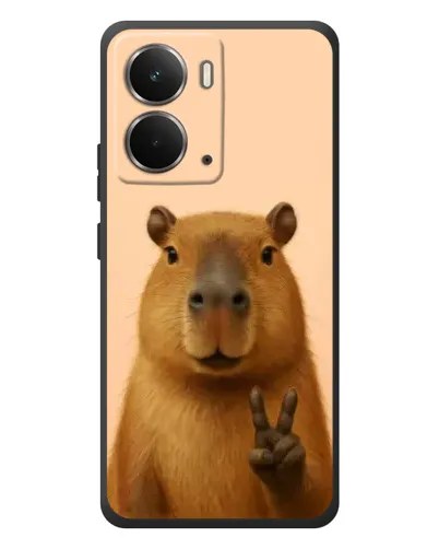 Чехол для RealMe P3 с картинкой «Капибара виктория»